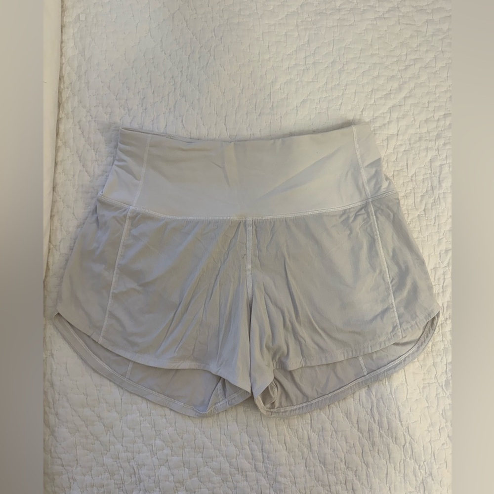 White lululemon shorts 4” size 4